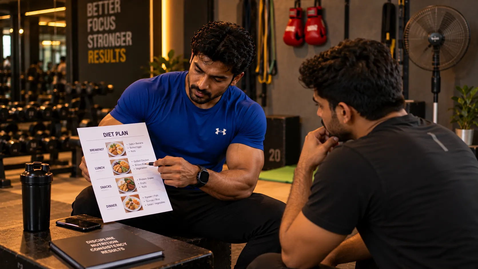 Nutrition guidance consultation at Revive Fitness Club, Kakinada